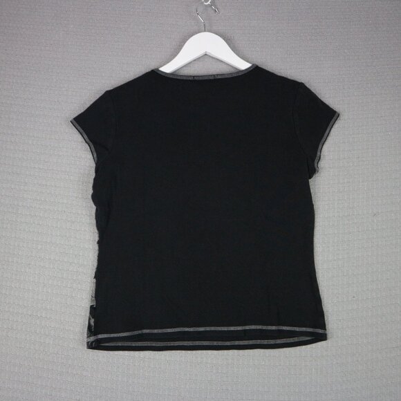 Blue Canyon Made in USA Embellished Butterfly Tee Shirt Womens Large - Picture 2 of 8